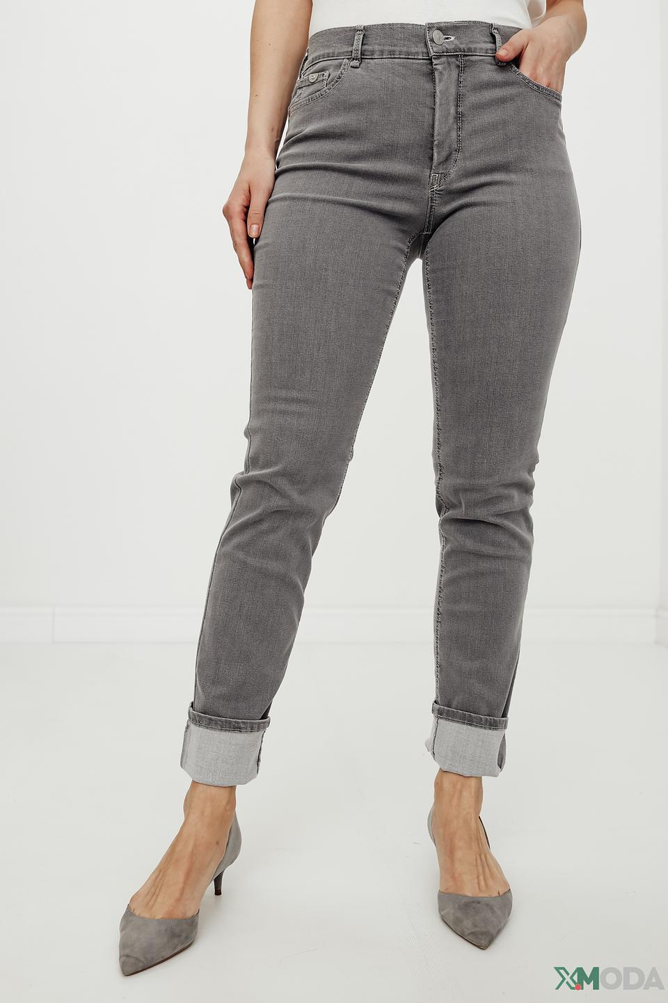 Джинсы Gardeur серые с манжетами