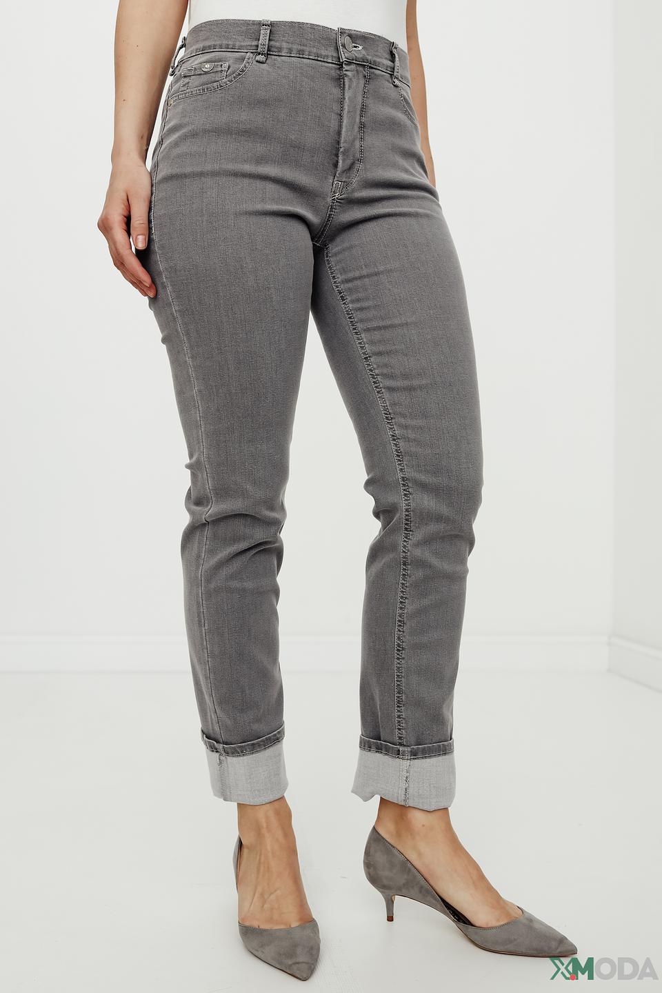 Джинсы Gardeur серые с манжетами