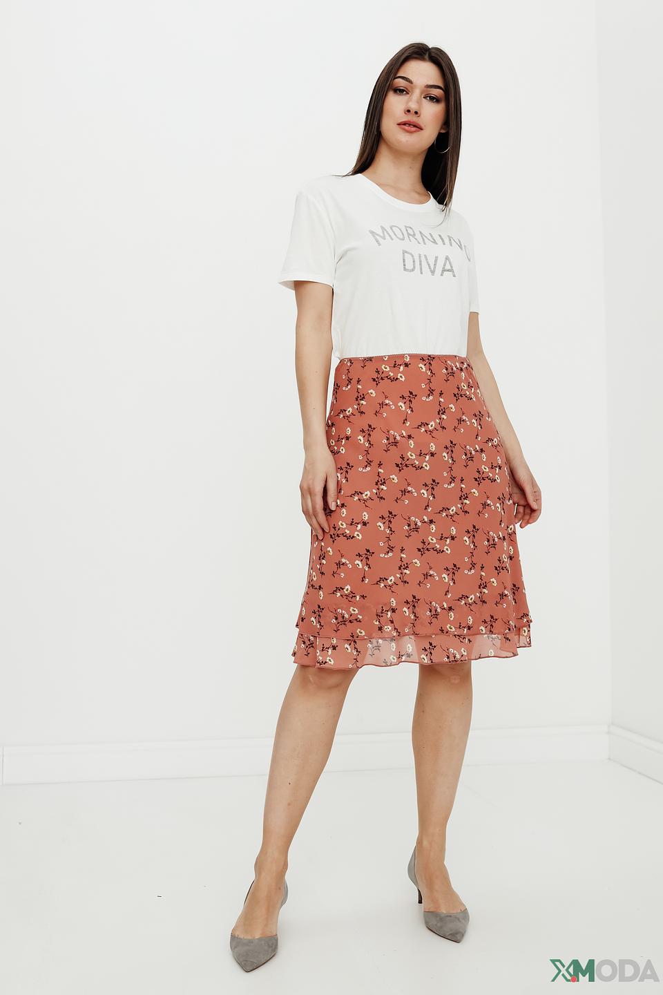 Юбка Pezzo с цветочным принтом