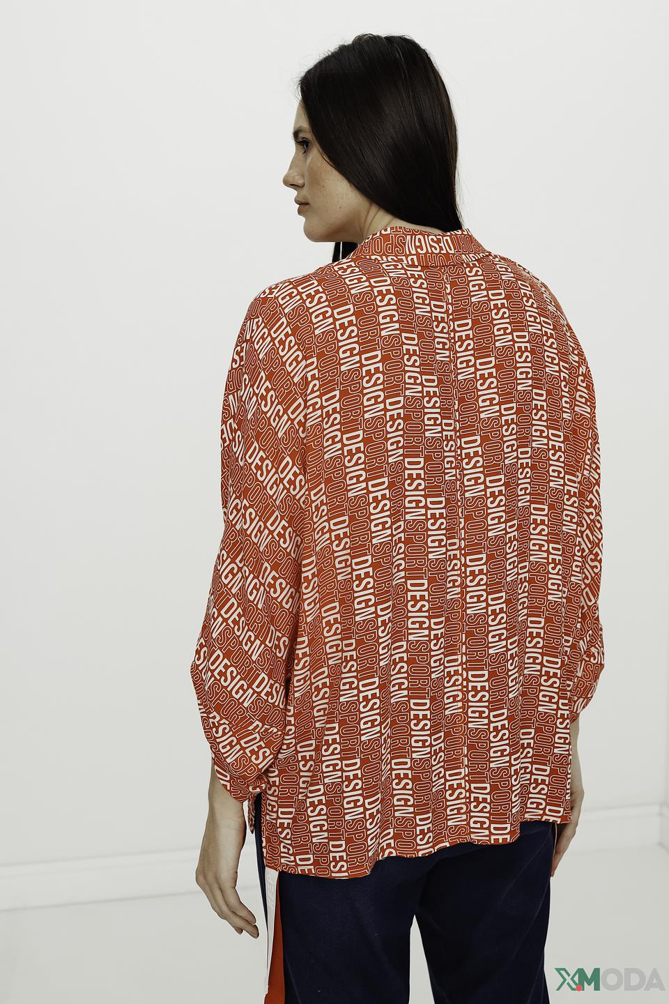 Блуза Tuzzi с принтом Design красный