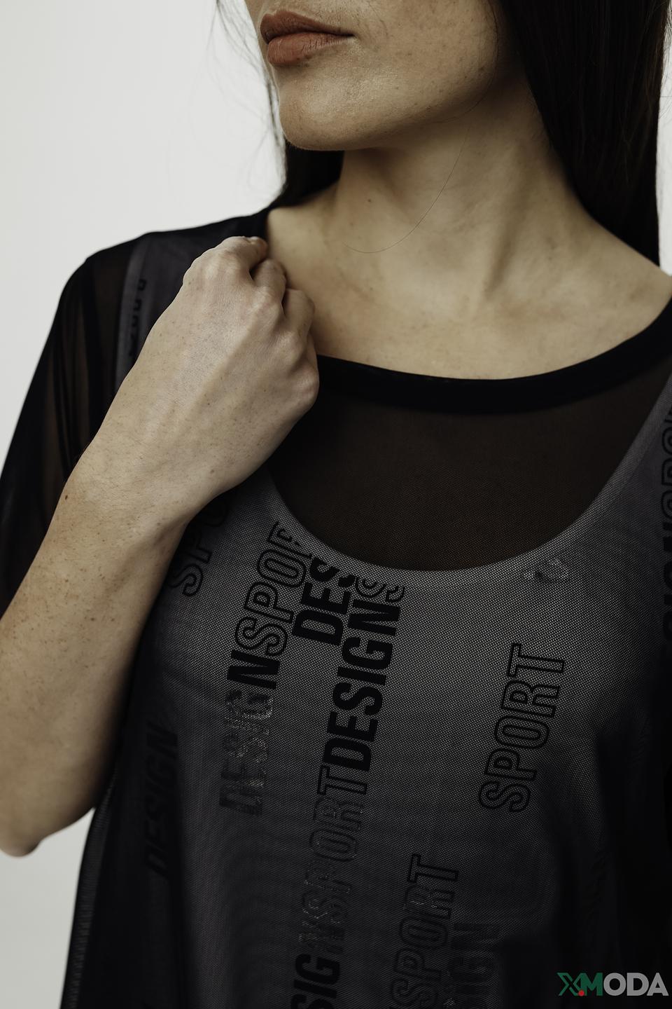 Блуза Tuzzi с принтом чёрная