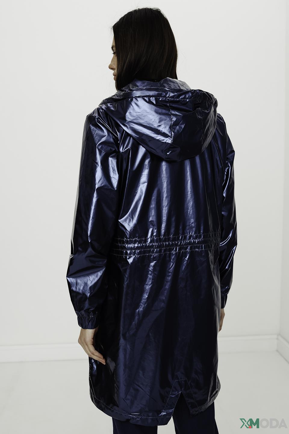 Плащ Tuzzi синий с капюшоном