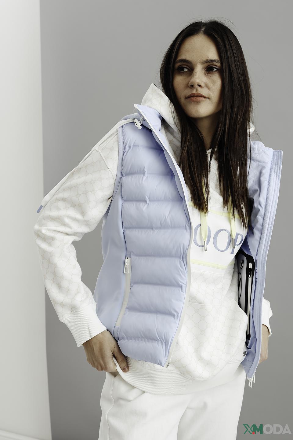 Жилет Marc Aurel стеганый голубой