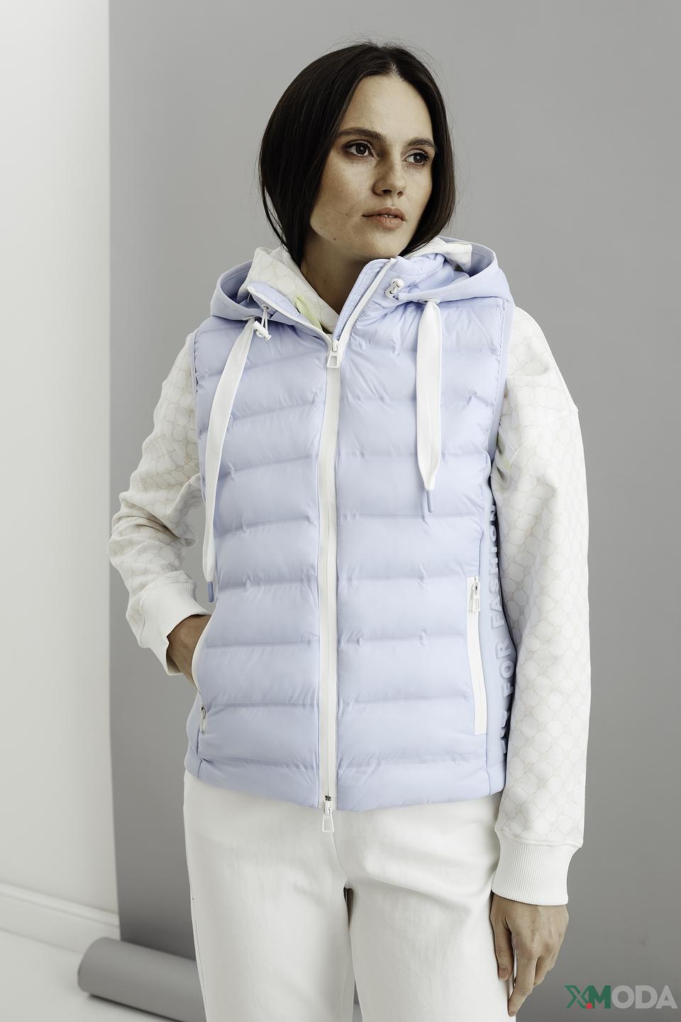 Жилет Marc Aurel стеганый голубой