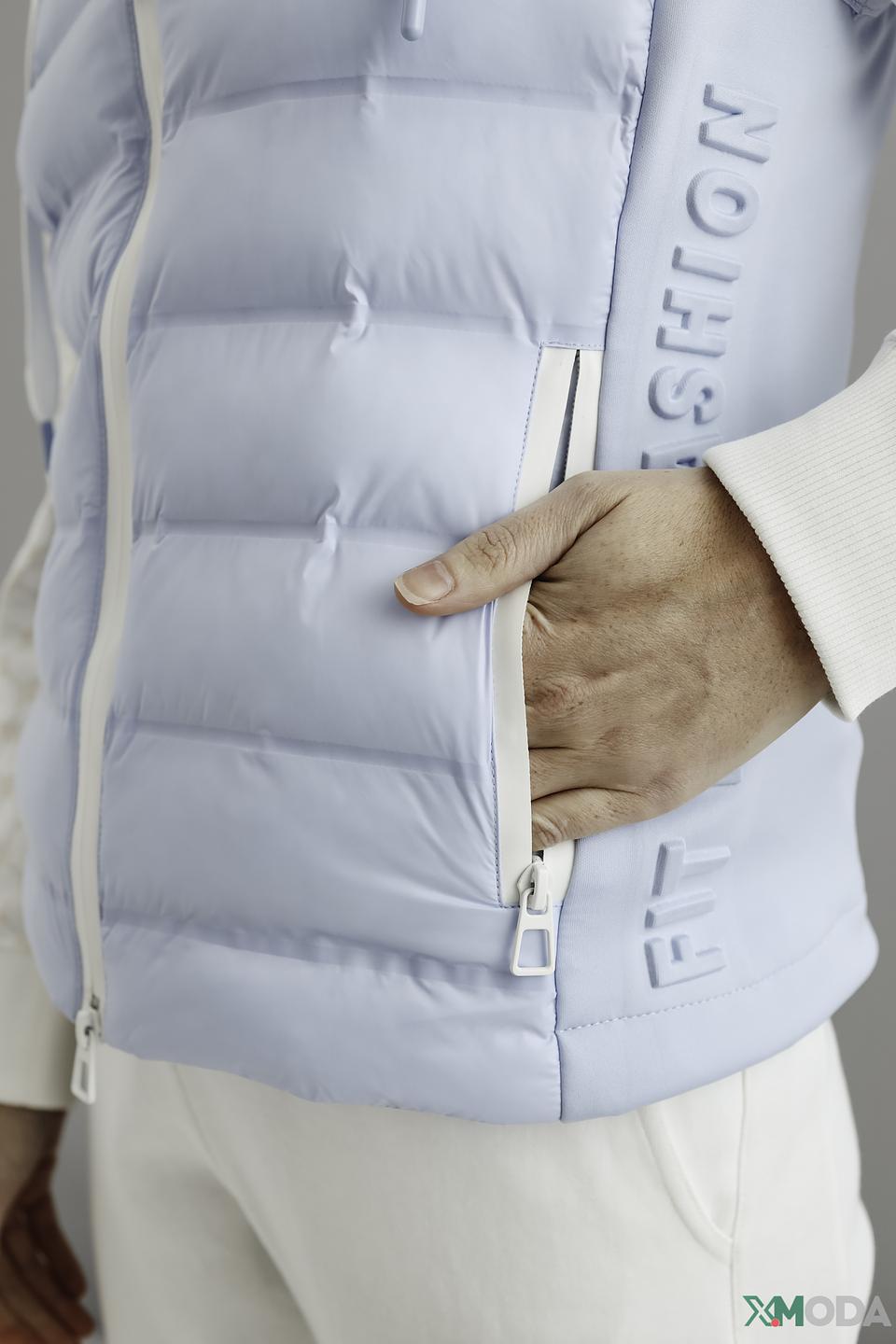 Жилет Marc Aurel стеганый голубой