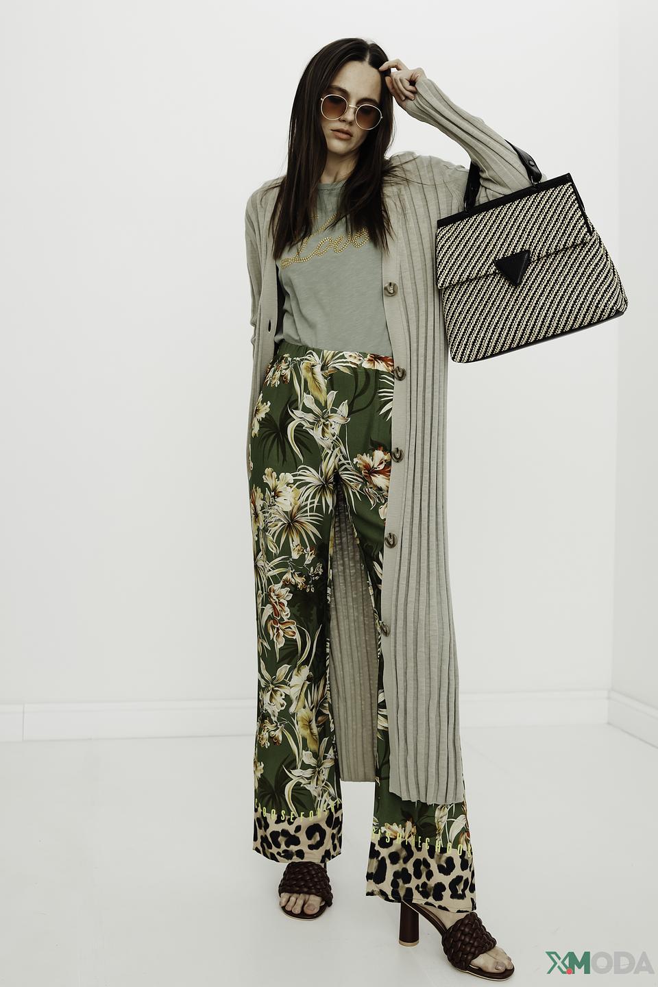 Кардиган Marc O Polo в полоску бежевый