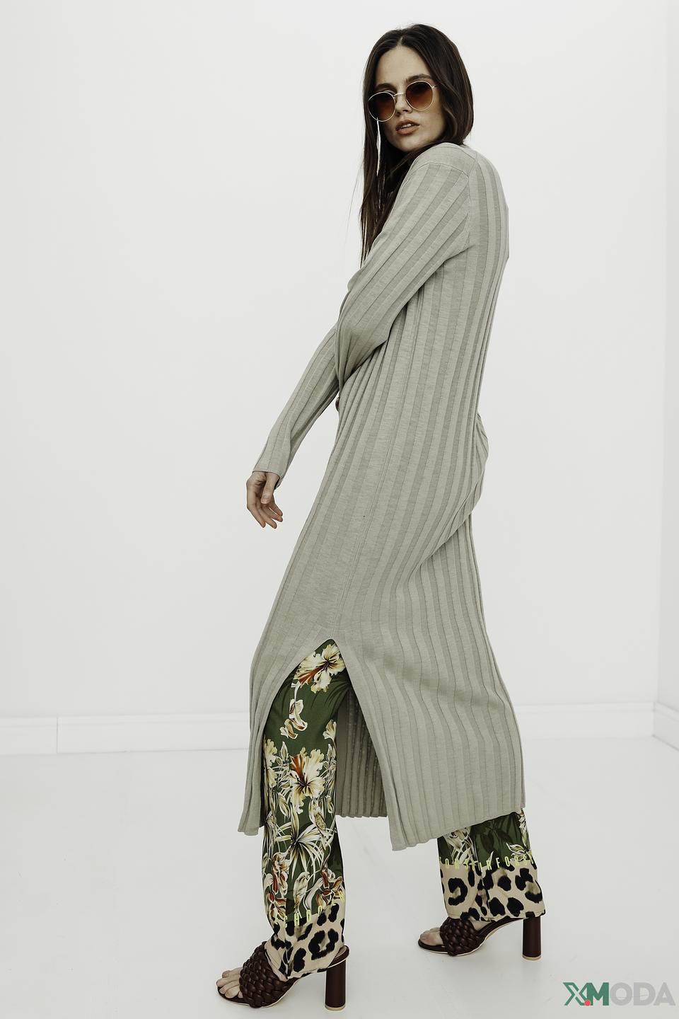 Кардиган Marc O Polo в полоску бежевый