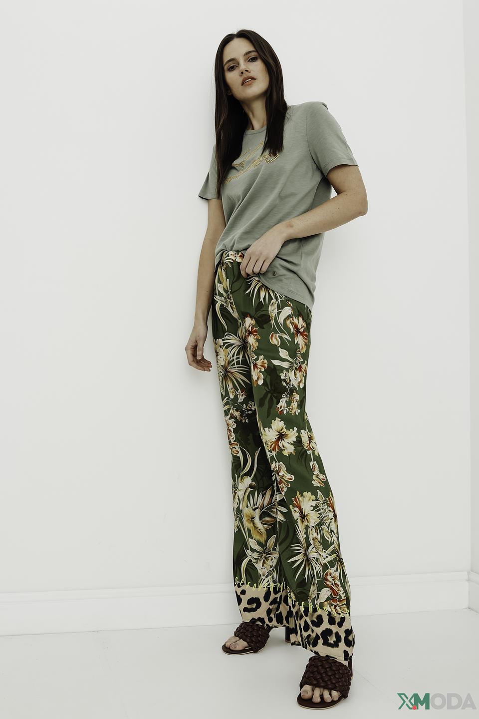 Брюки Catnoir с цветочным принтом