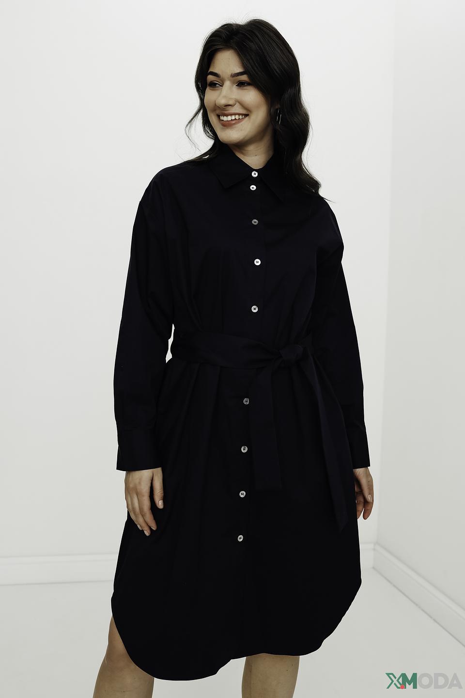 Платье-рубашка Seidensticker чёрное