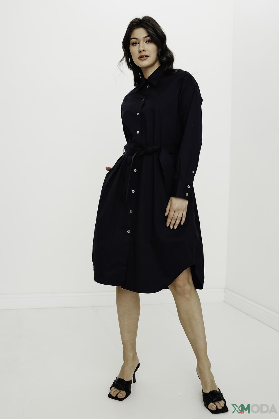 Платье-рубашка Seidensticker чёрное