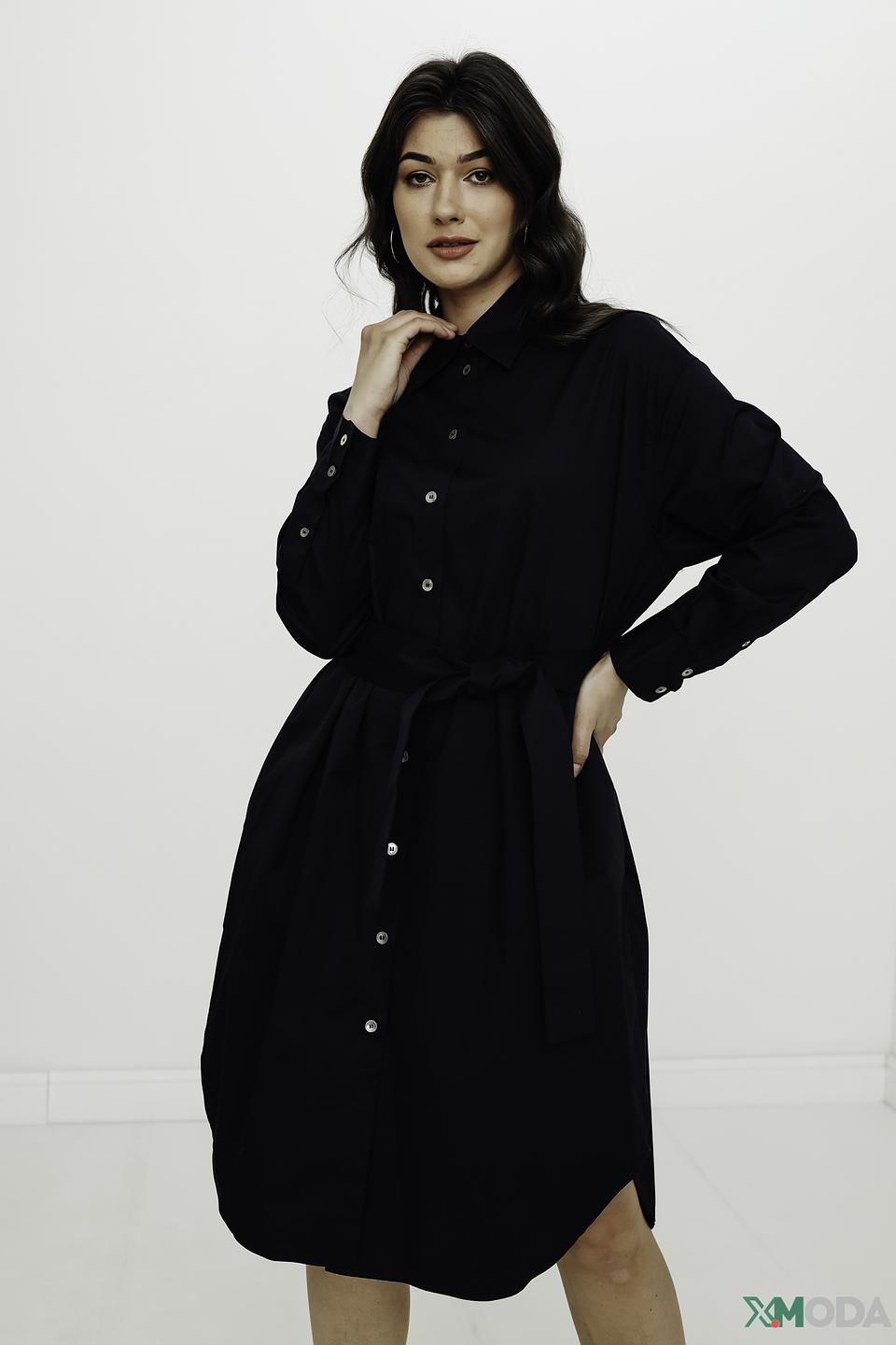 Платье-рубашка Seidensticker чёрное