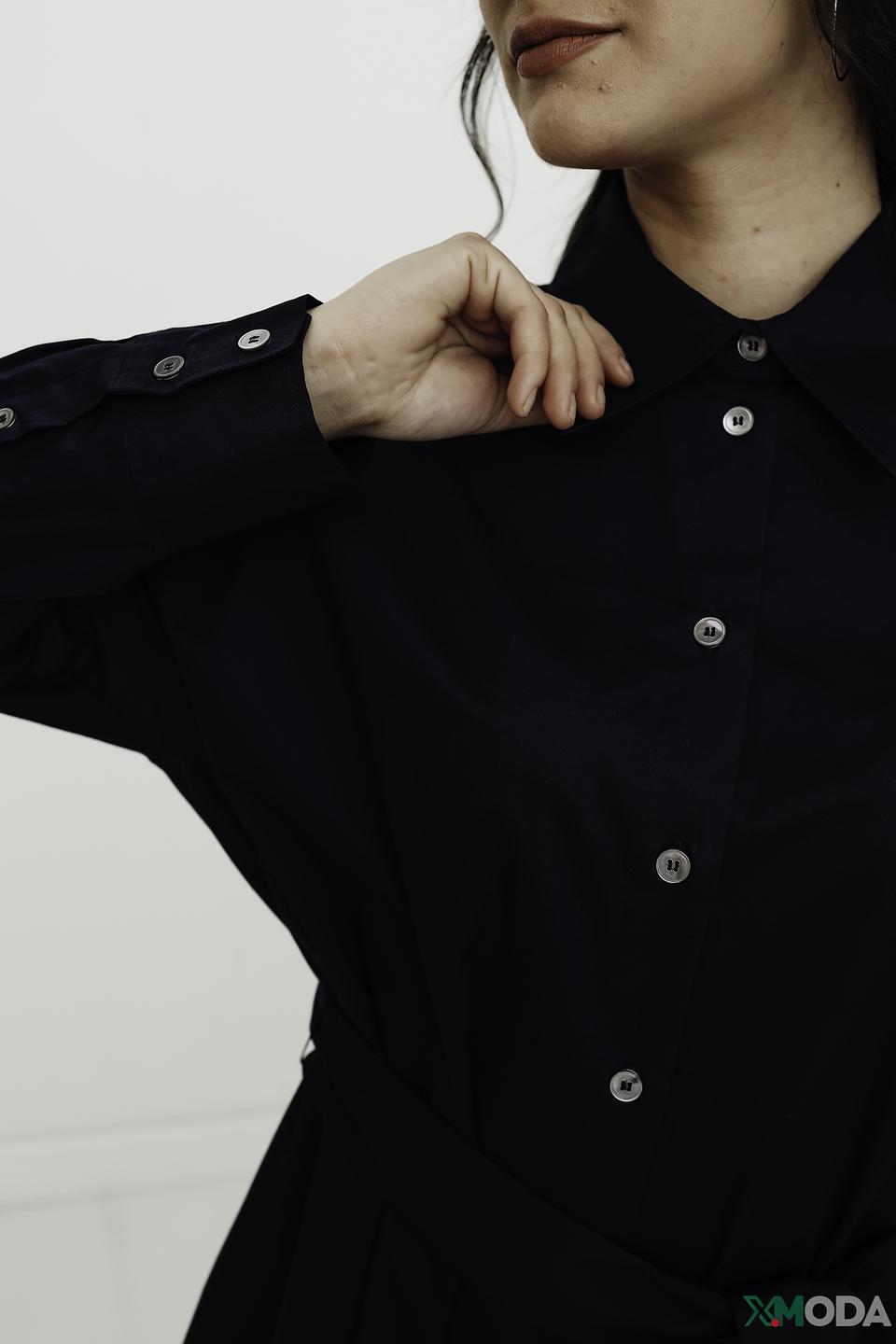 Платье-рубашка Seidensticker чёрное