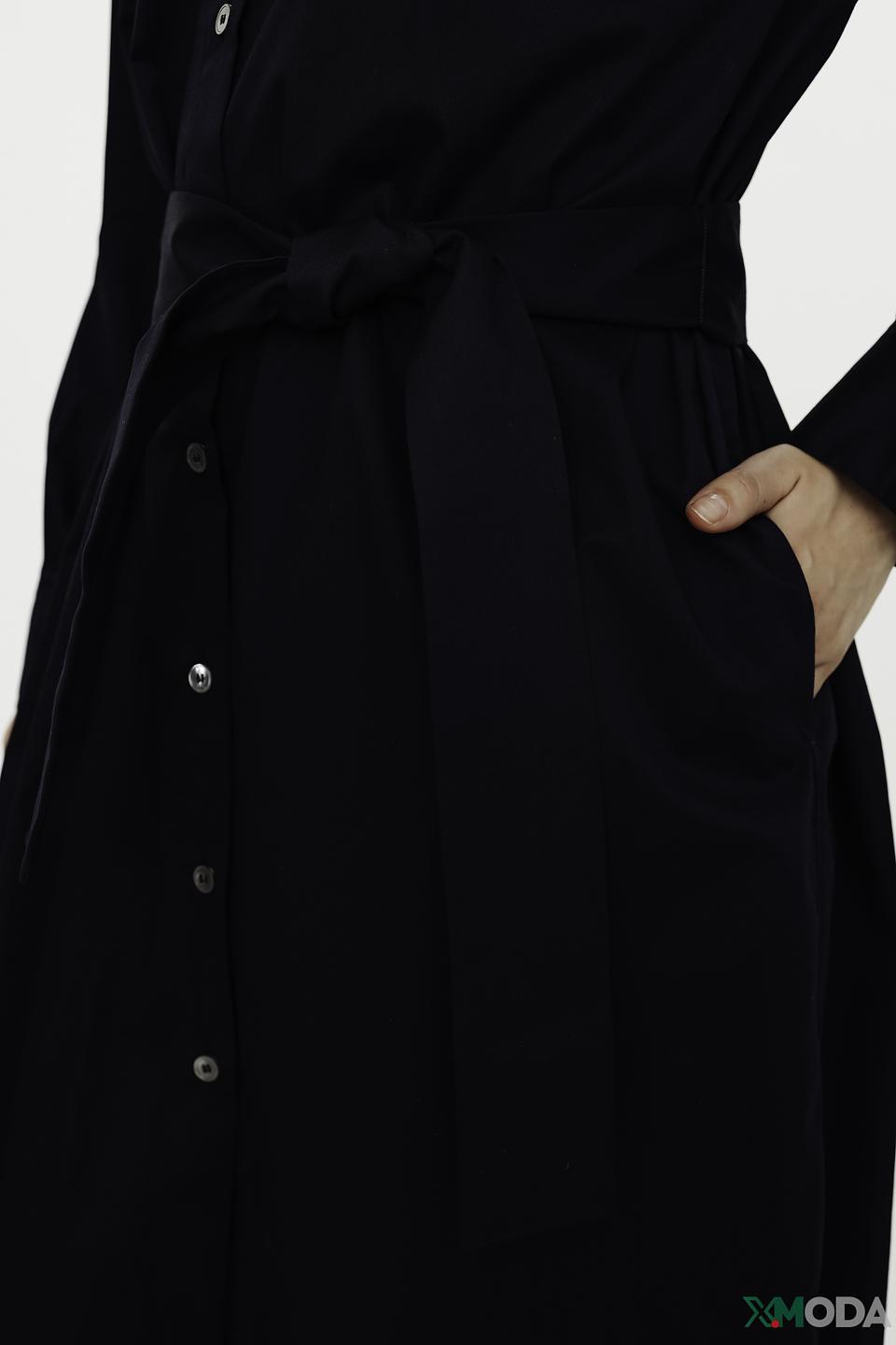 Платье-рубашка Seidensticker чёрное