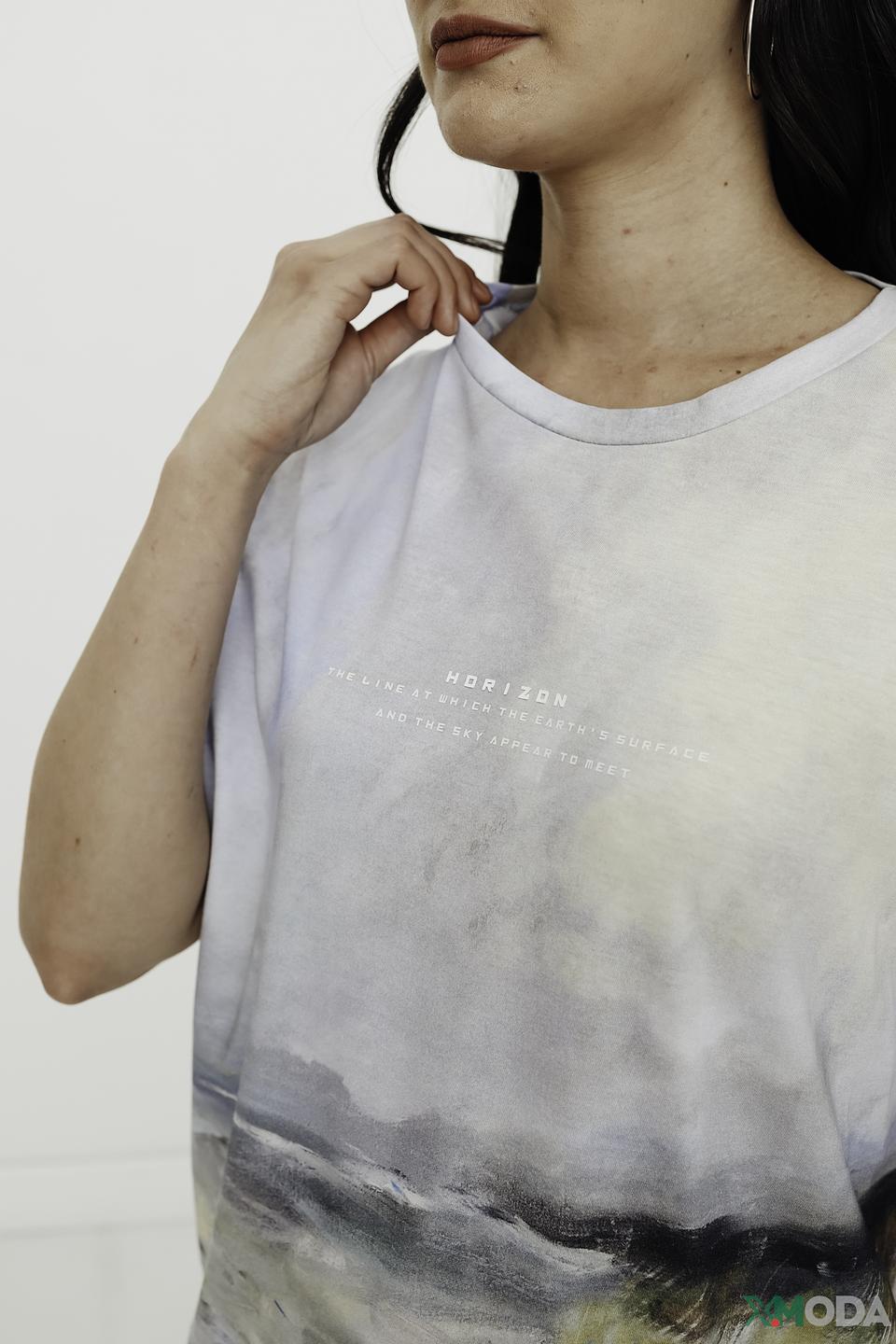 Футболка UNQ с принтом "Пейзаж"