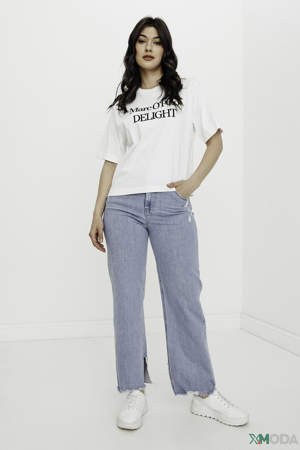 Джинсы UNQ с потертостями голубые