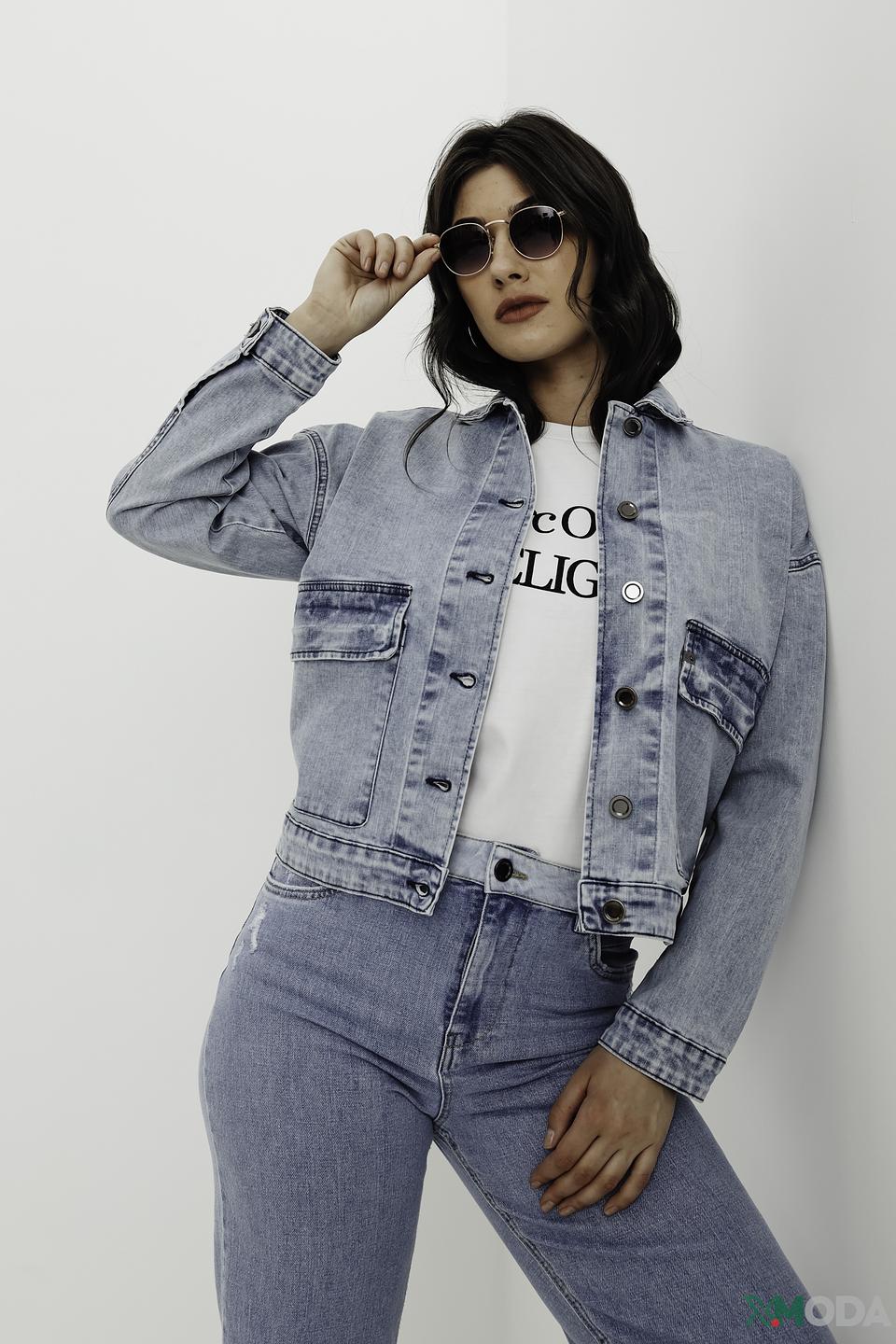 Жакет UNQ деним светло-голубой