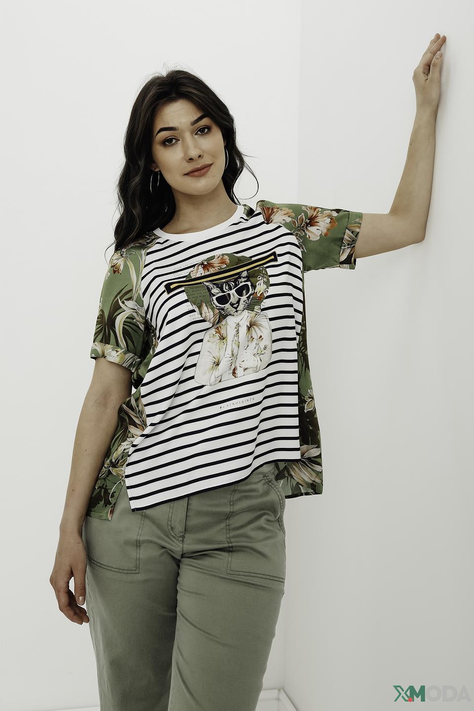 Блуза Catnoir с принтом кота