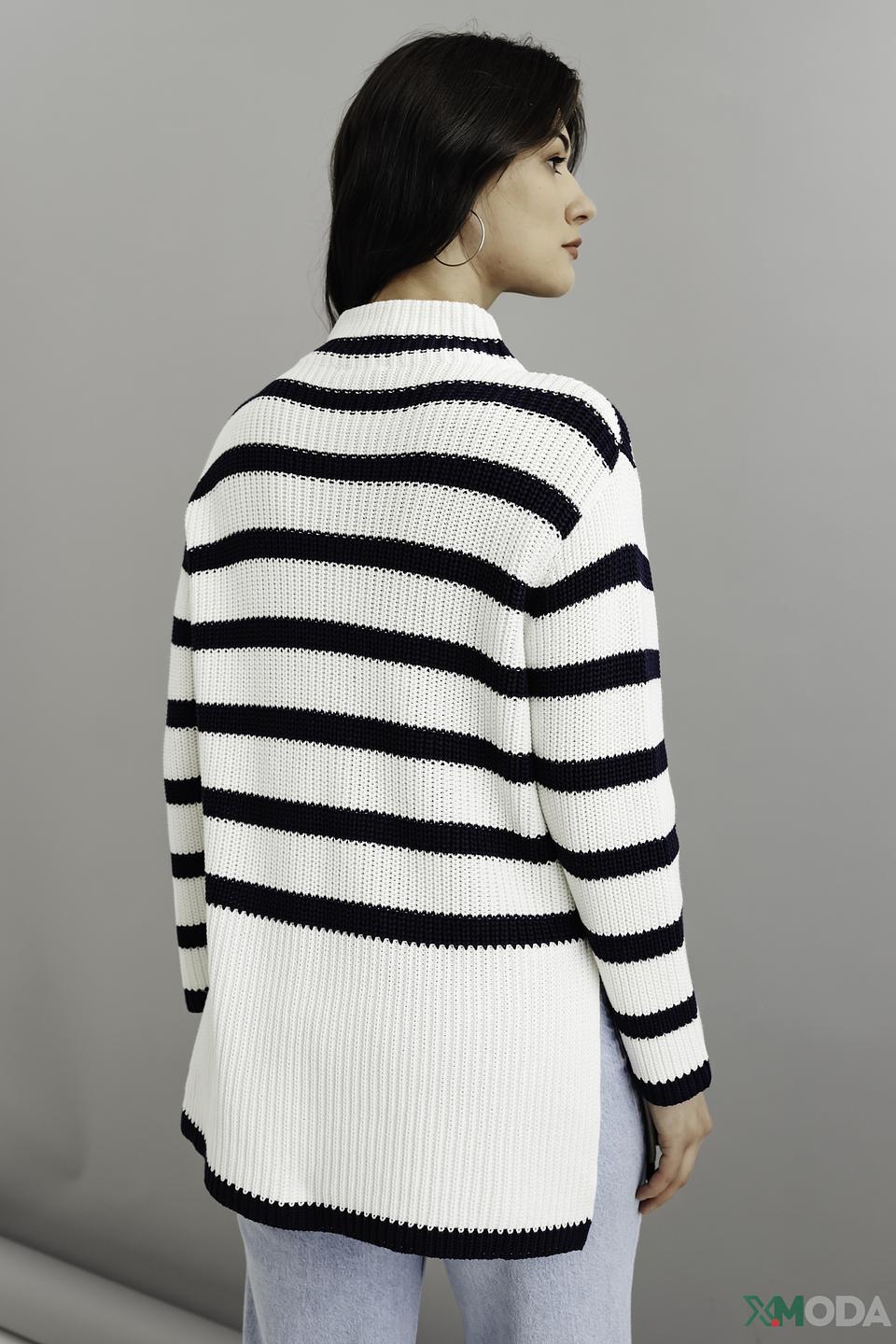Пуловер Monari в полоску