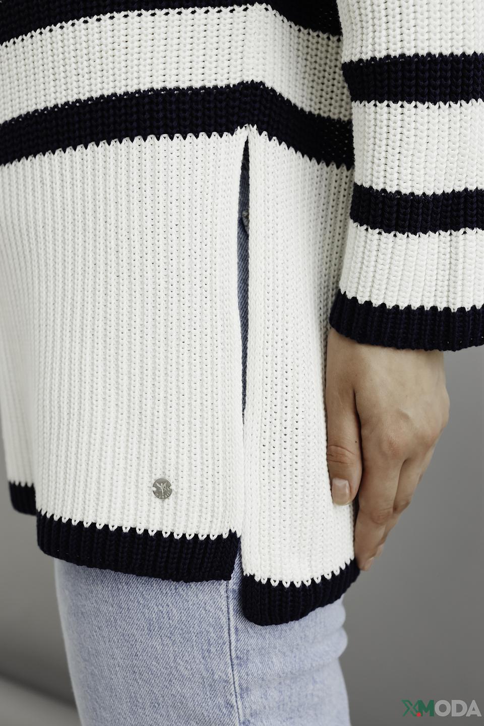 Пуловер Monari в полоску