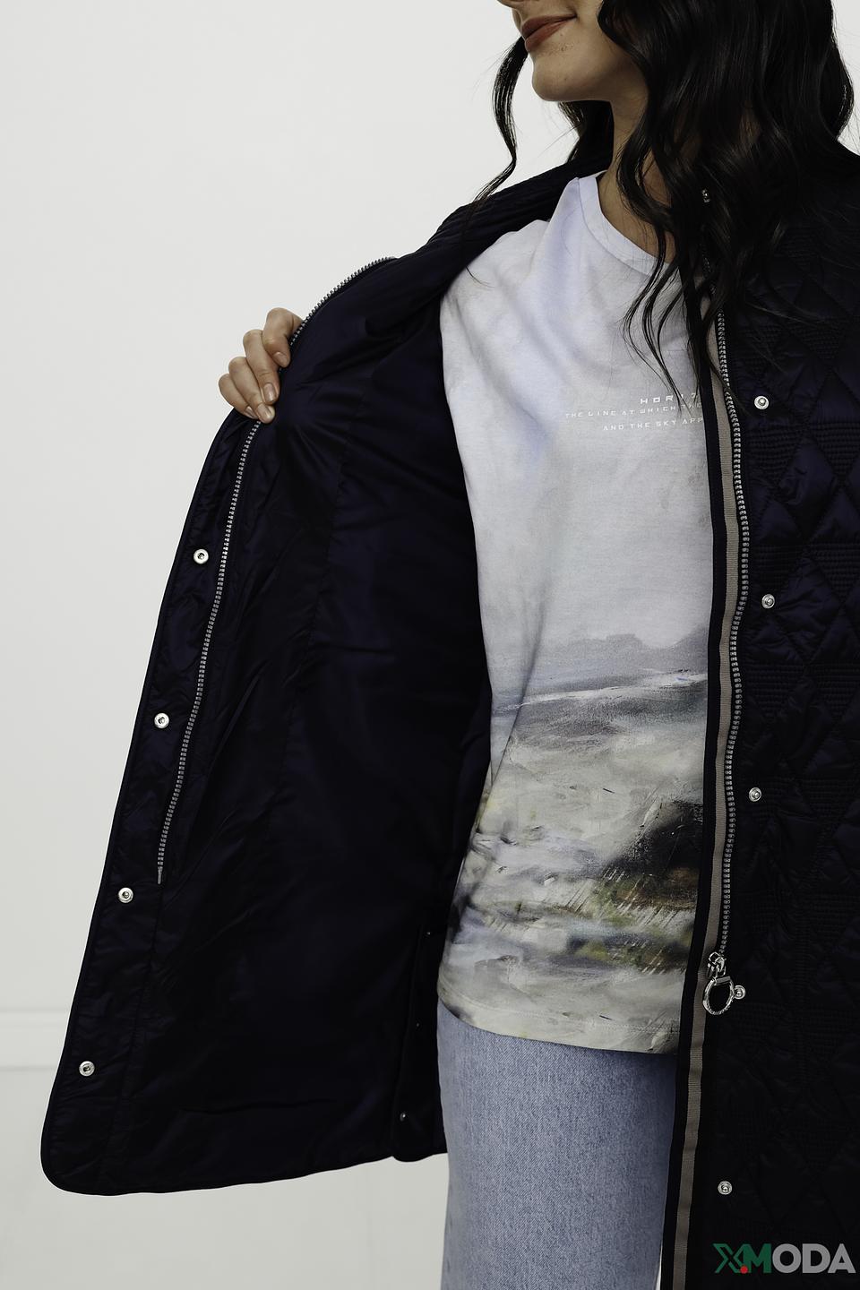 Пальто стеганое Betty Barclay синее