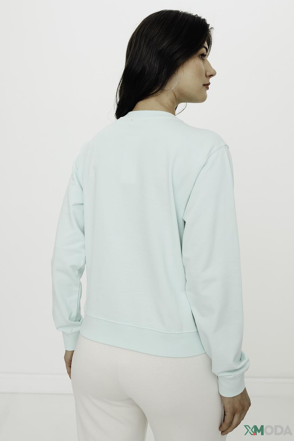 Джемпер Guess с цветами мятный