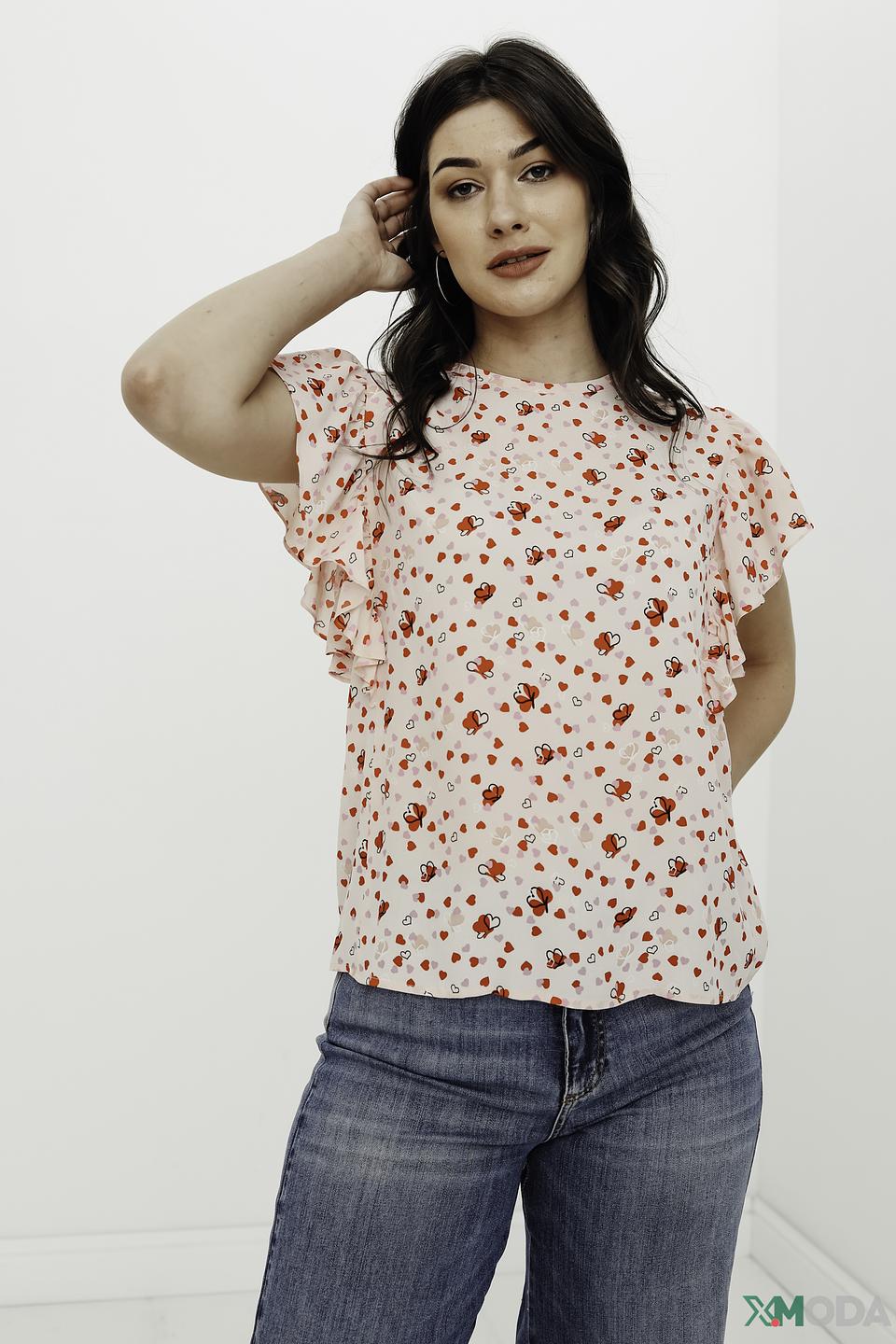 Блуза i Blues женская с цветочным принтом