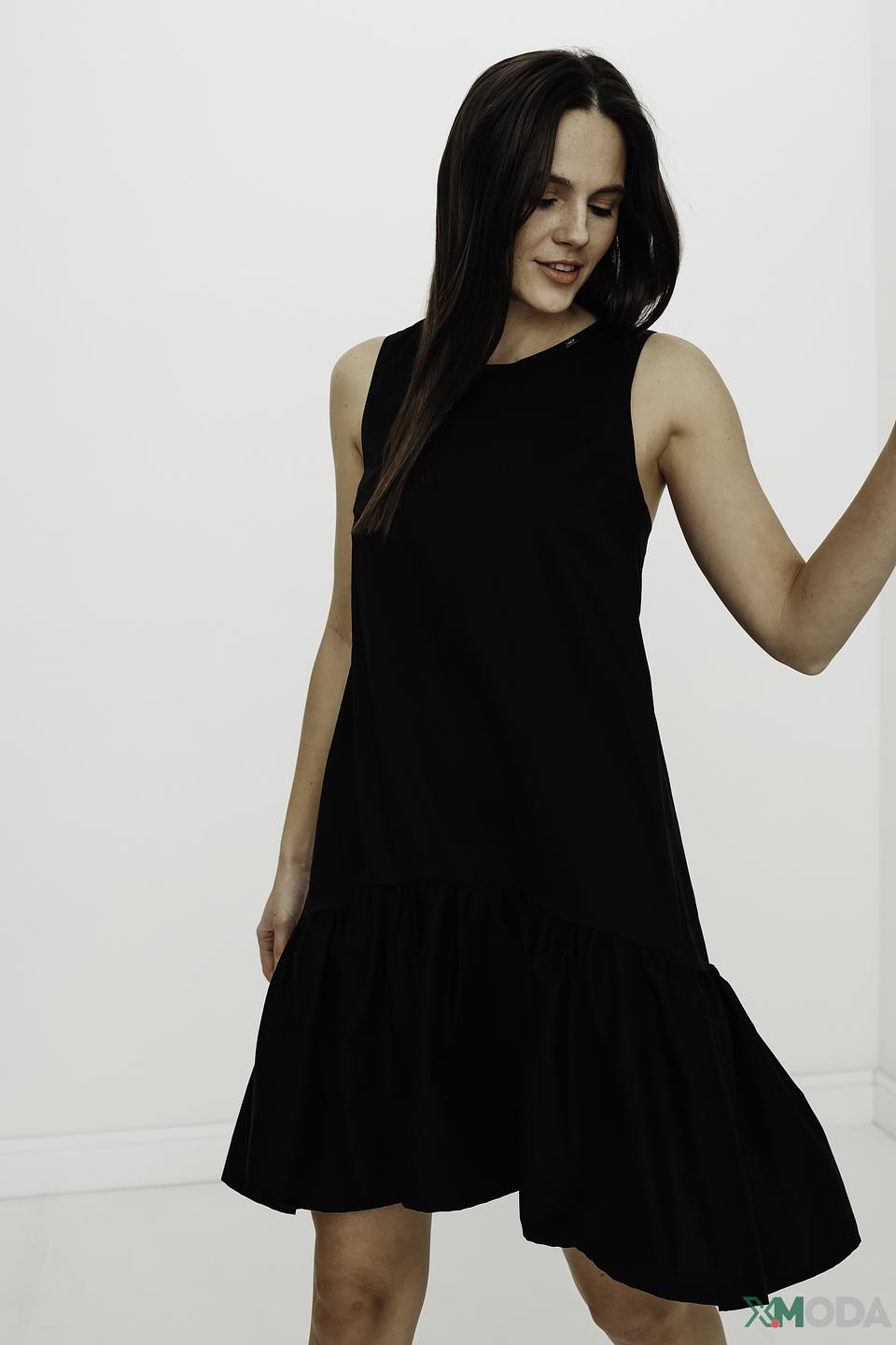 Платье Gaudi чёрное с оборками