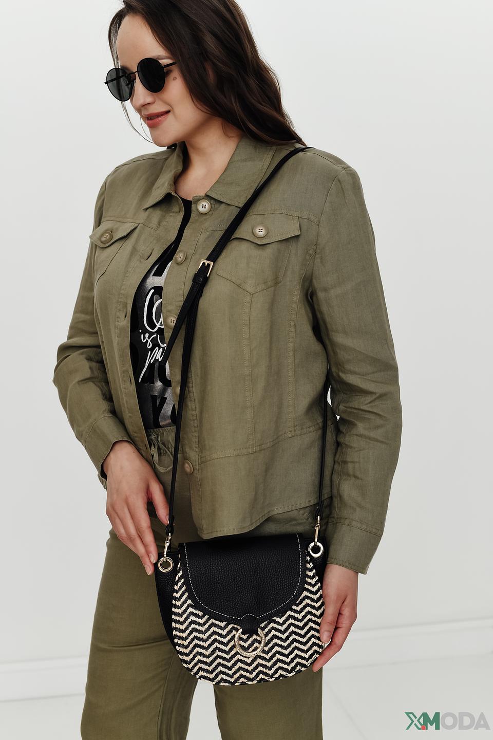 Сумка Ripani женская чёрно-бежевая