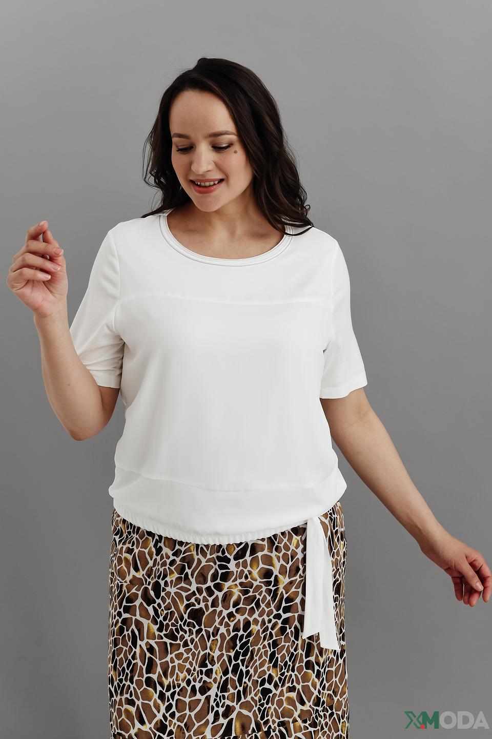 Блуза Frank Walder с завязкой белый