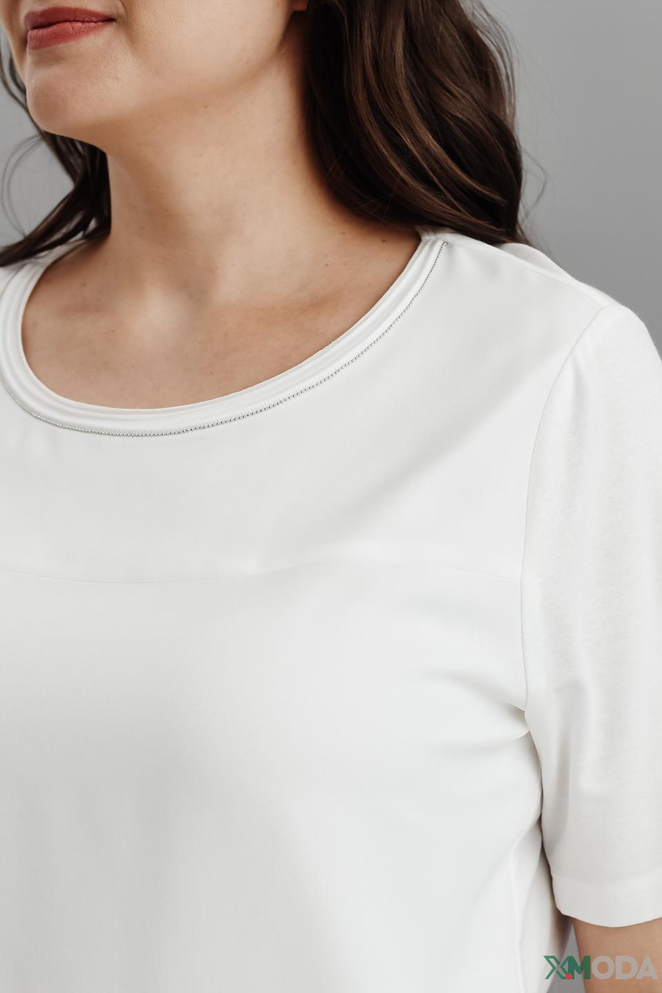 Блуза Frank Walder с завязкой белый