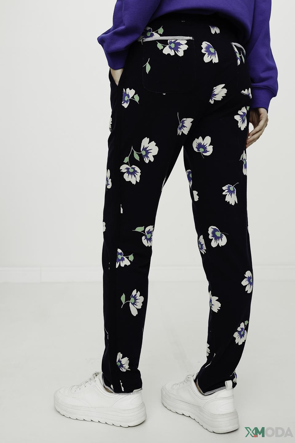 Брюки Oui с цветочным принтом