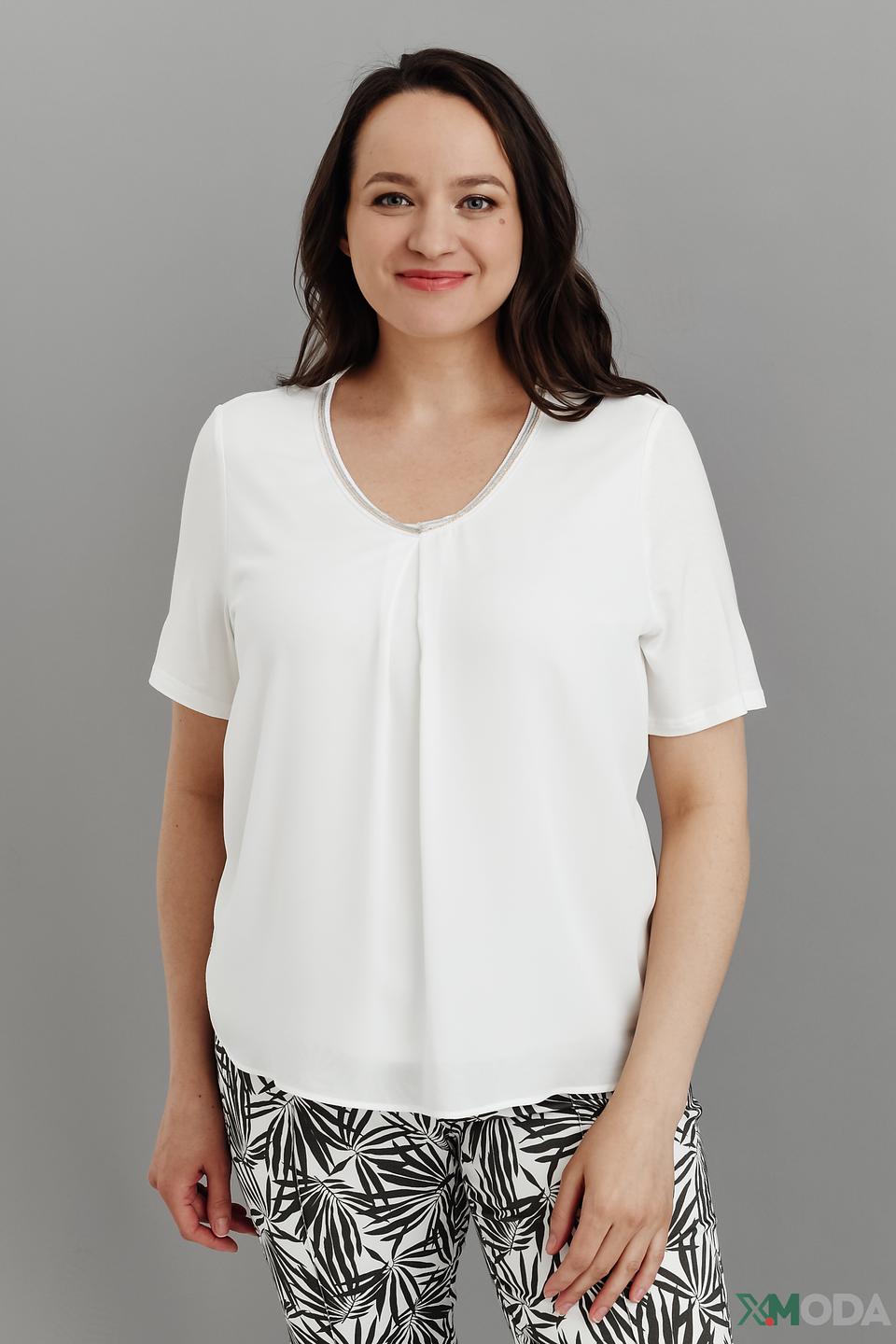 Блуза Frank Walder с V-образным вырезом