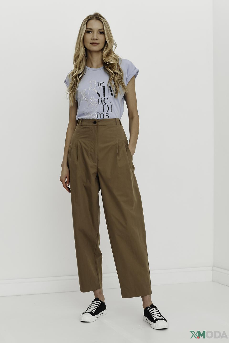 Брюки Twin Set кюлоты бежевые