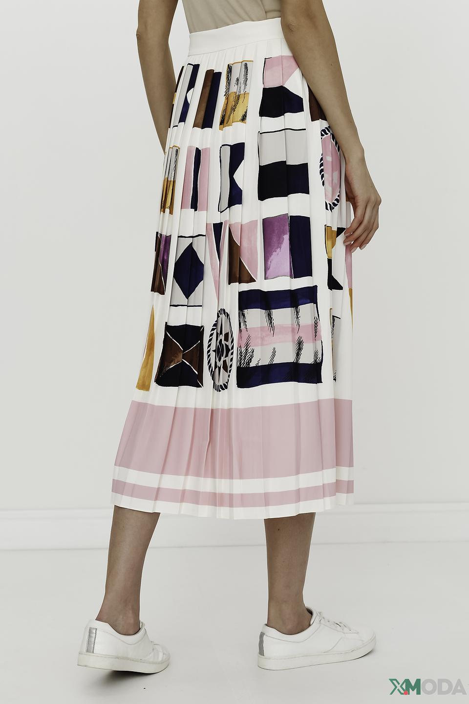 Юбка Gant плиссе с принтом