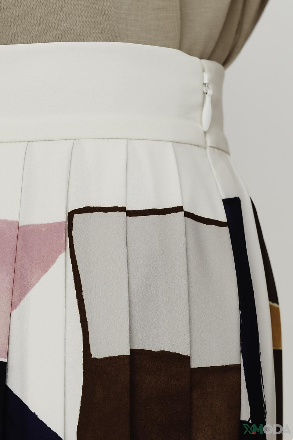 Юбка Gant плиссе с принтом