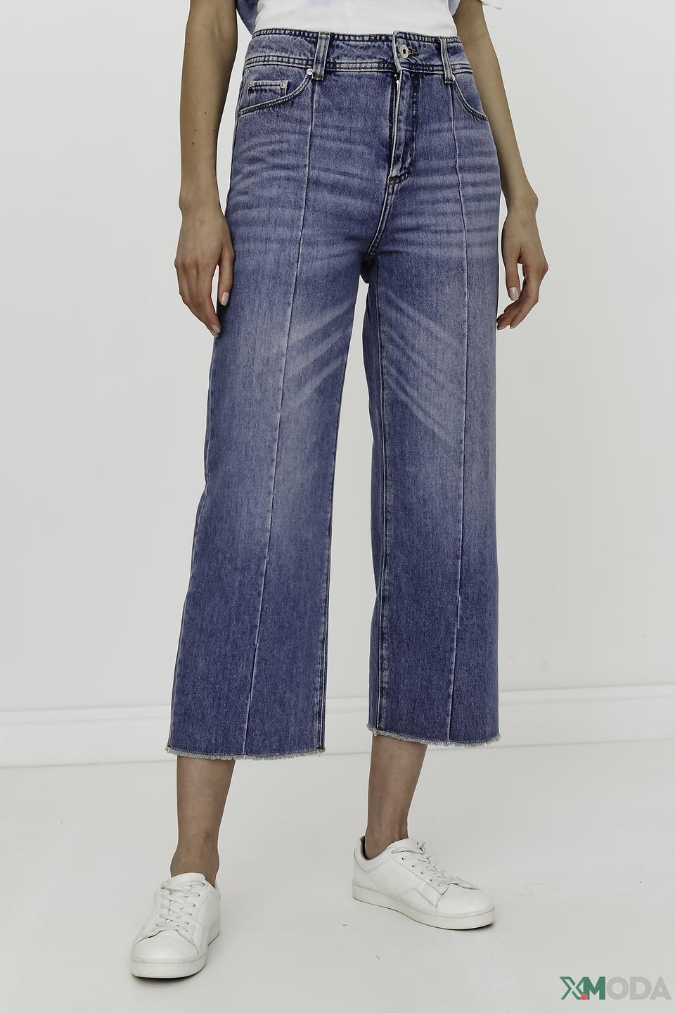 Джинсы Cinque с разрезами голубые