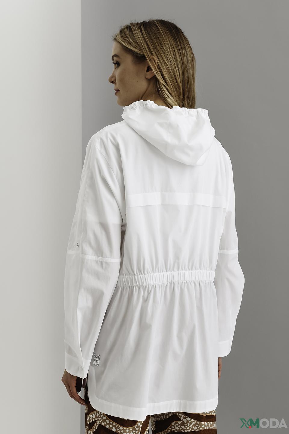 Рубашка Marc Cain с капюшоном белая