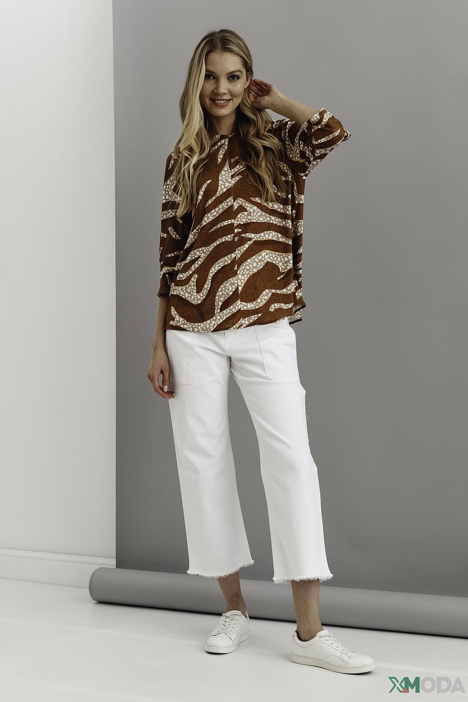 Блуза Marc Cain принт зебра