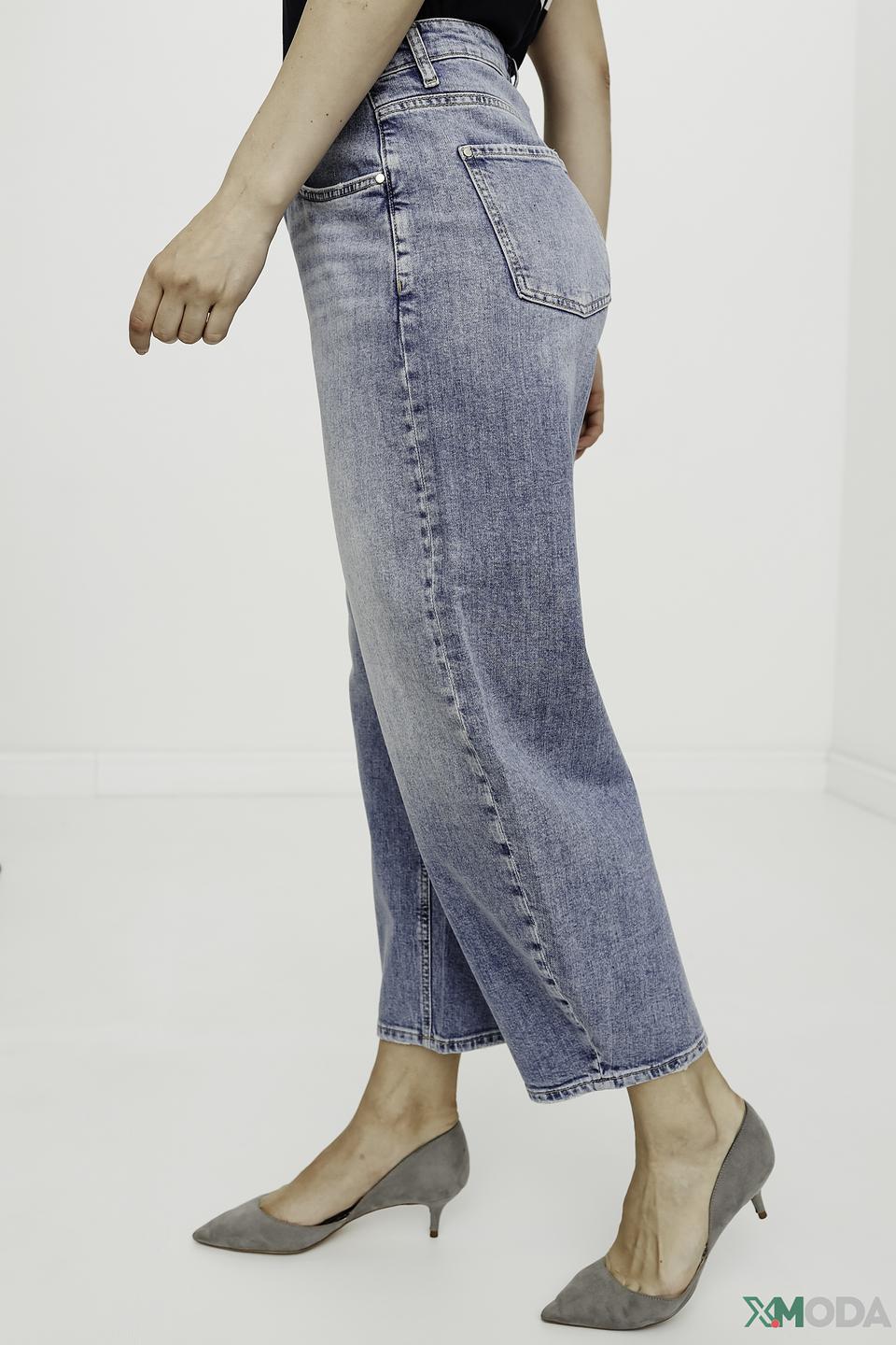 Джинсы Cambio mom fit голубые