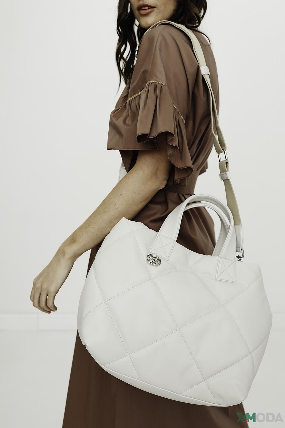 Сумка Unisa стеганая белая