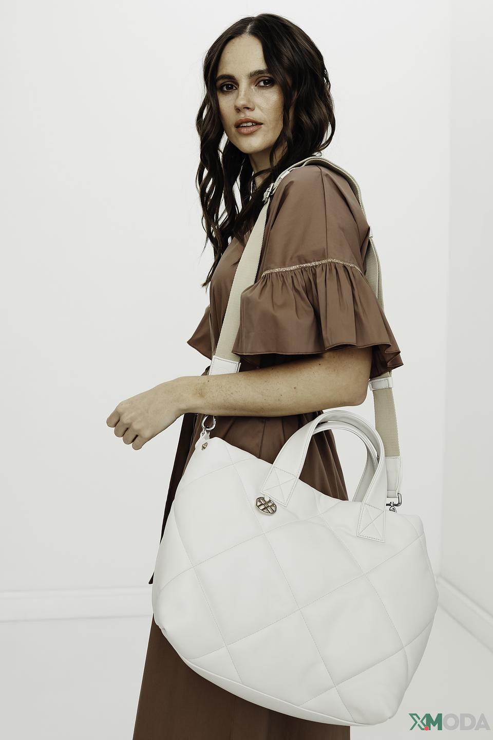 Сумка Unisa стеганая белая