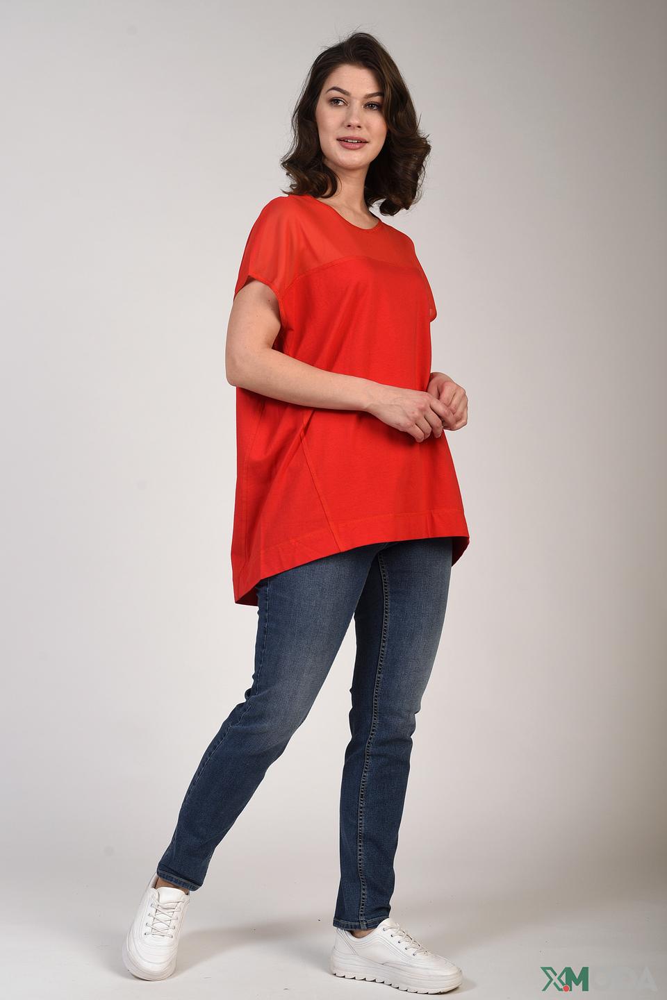 Блуза Pezzo красная oversize