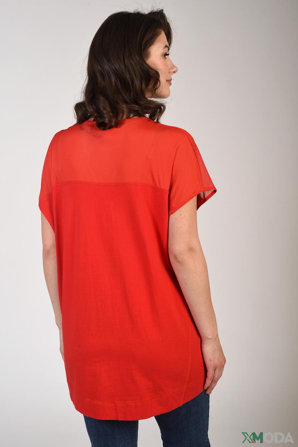 Блуза Pezzo красная oversize