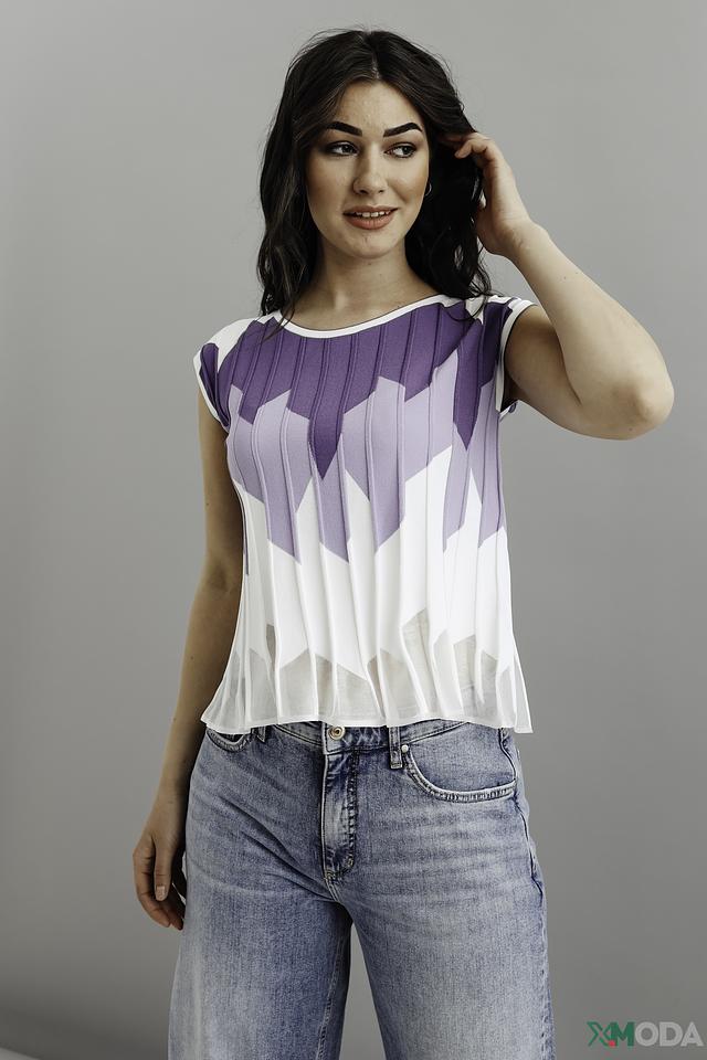 Блуза D. Exterior с принтом лавандовый