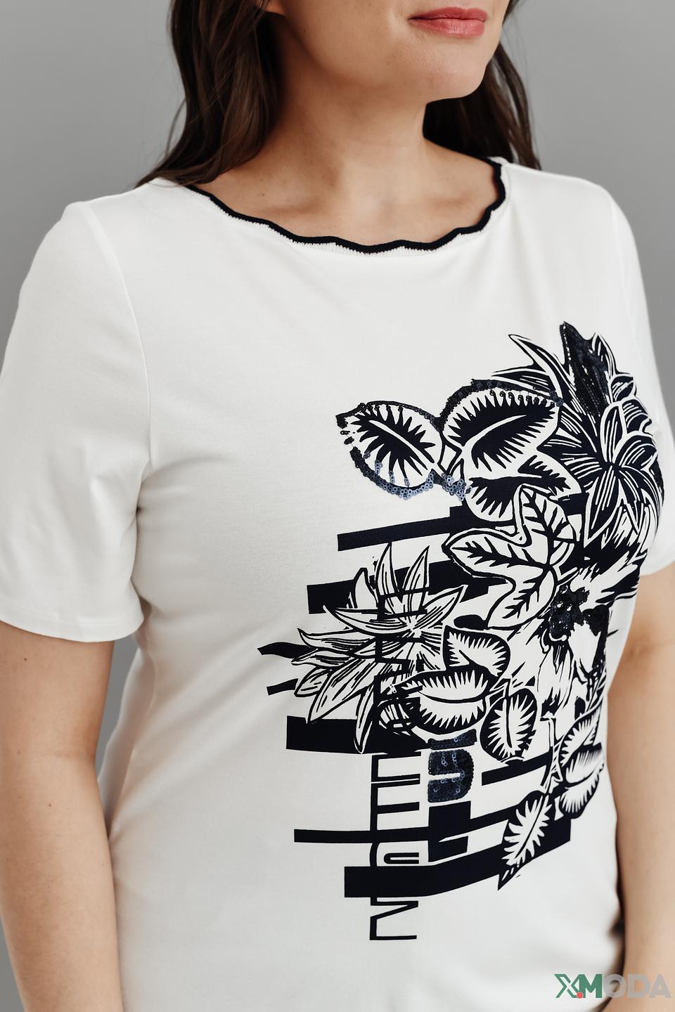 Футболка Barbara Lebek с принтом