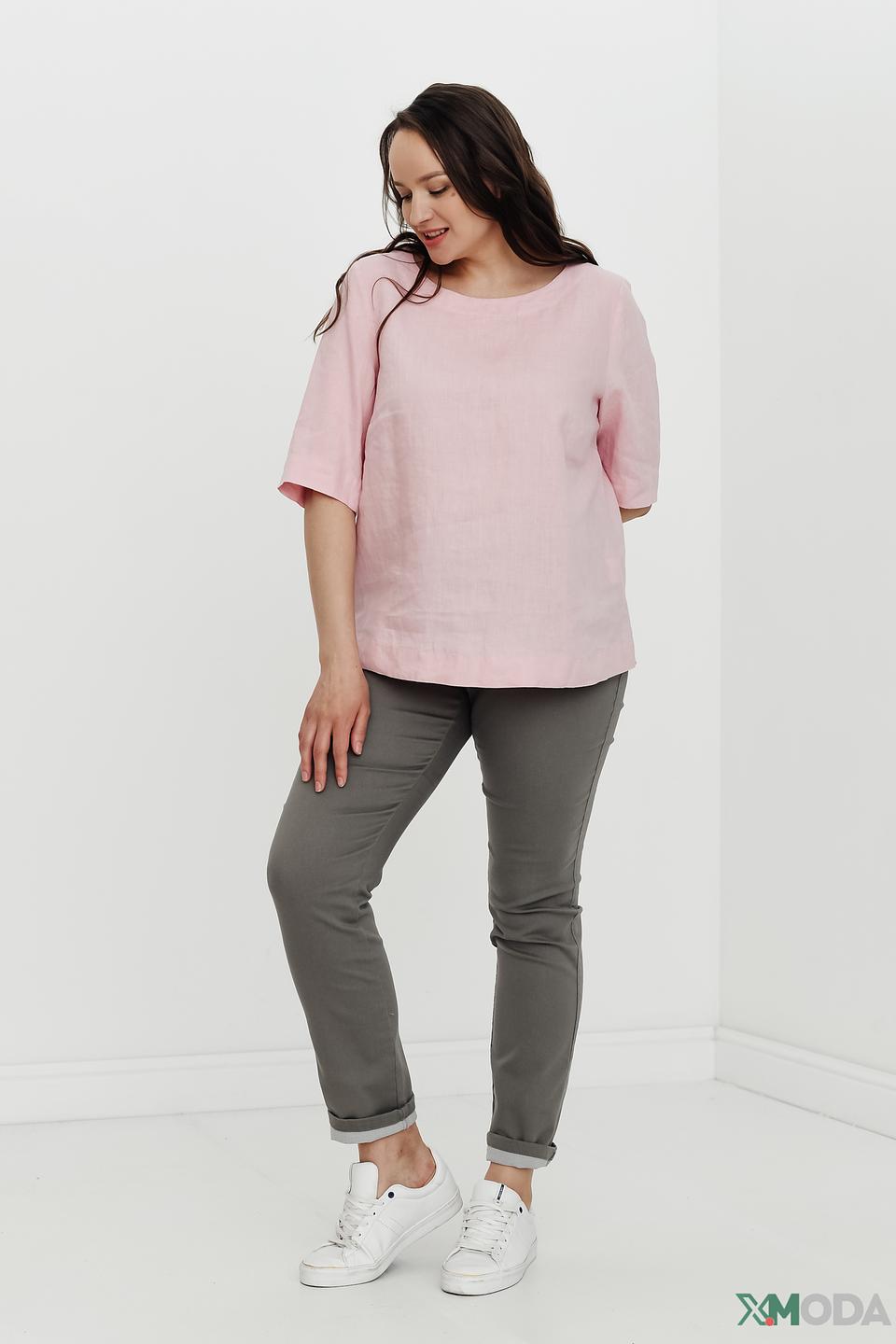 Блуза Erfo из льна розовый