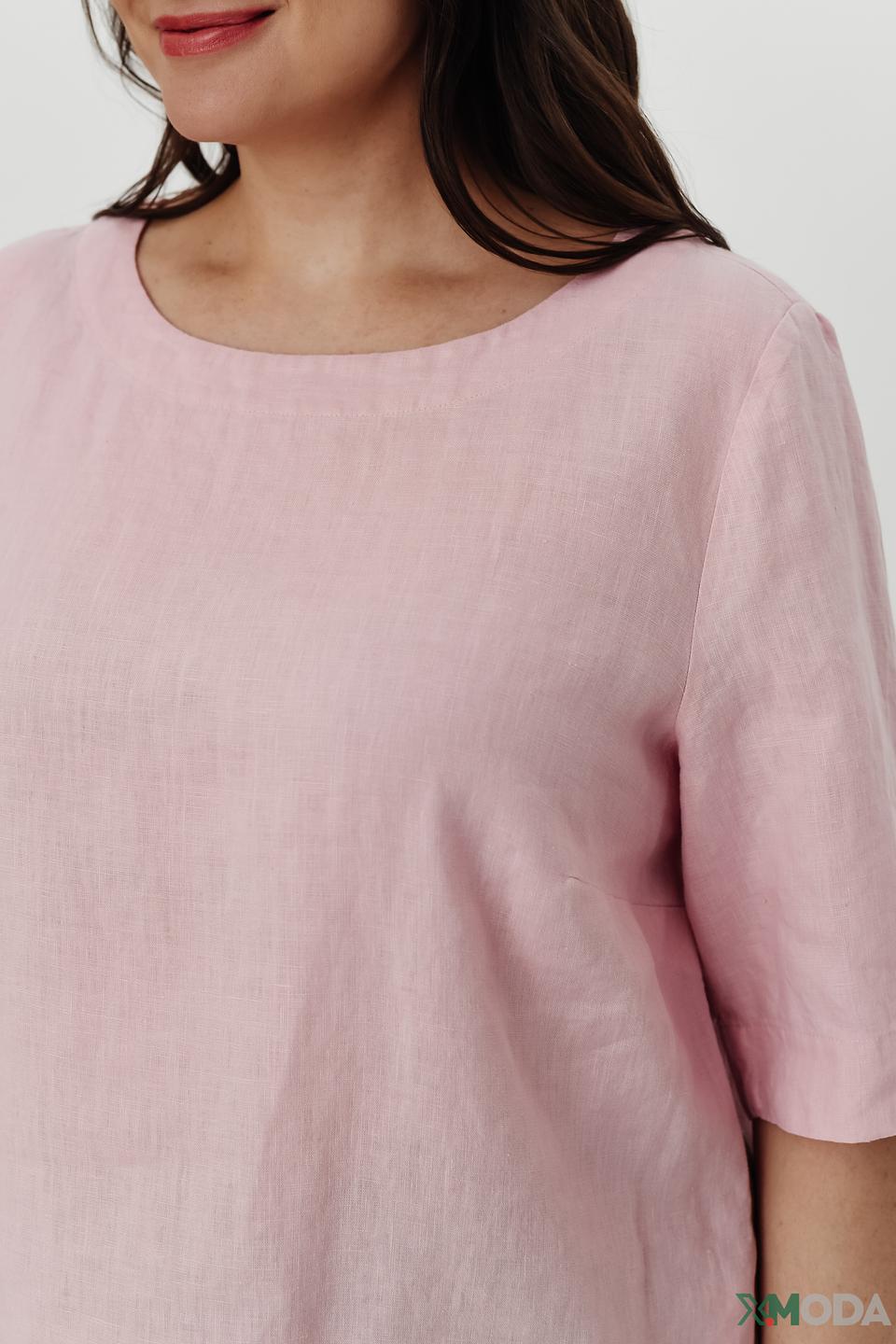 Блуза Erfo из льна розовый