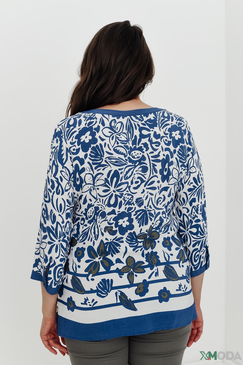 Блуза Lebek с цветочным принтом