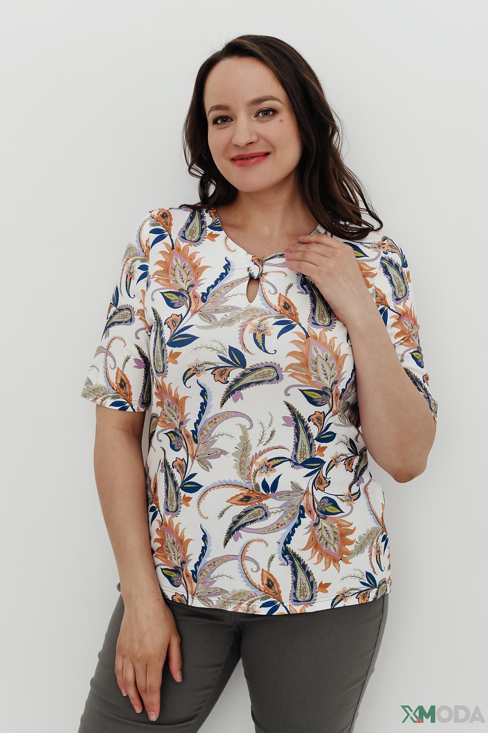 Блуза Lebek с принтом пейсли