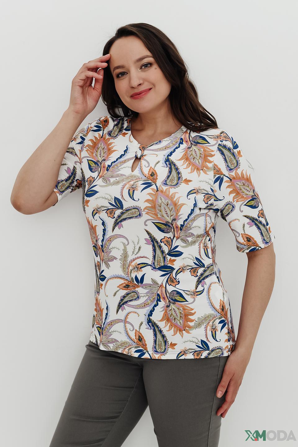 Блуза Lebek с принтом пейсли